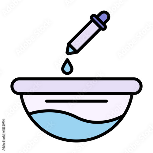 Dropper Line Color Icon