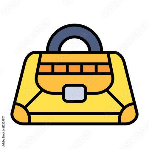 Fashion Clutch Line Color Icon