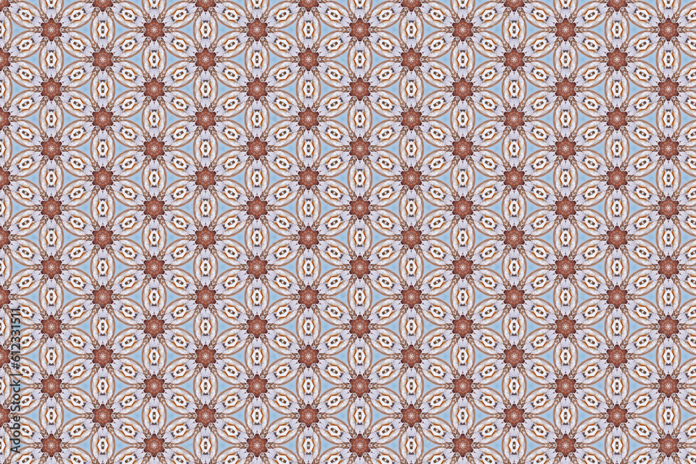 Geometric design, Mosaic of sea shell kaleidoscope, abstract Mosaic Background, colorful Futuristic Background, geometric Triangular Pattern. Mosaic texture. Kaleidoscope from sea shell. Geometric design, Mosaic of sea shell kaleidoscope, abstract Mosaic Background, colorful Futuristic Background, geometric Triangular Pattern. Mosaic texture. Kaleidoscope from sea shell.