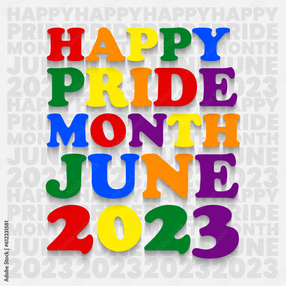 Design for happy pride month Design for happy pride month