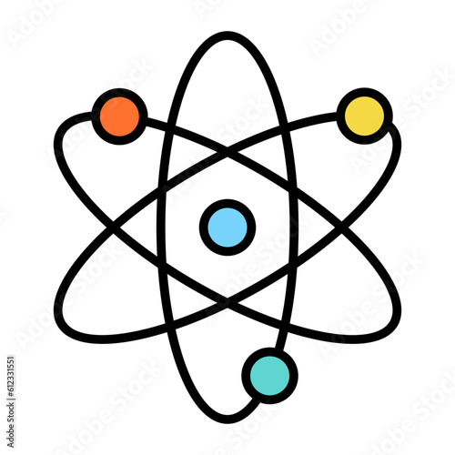 Atom Line Color Icon