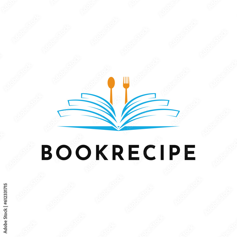 Illustration Vector Graphic Book Recipe Logo Design idea