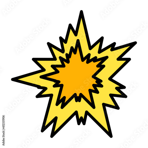Explosion Line Color Icon