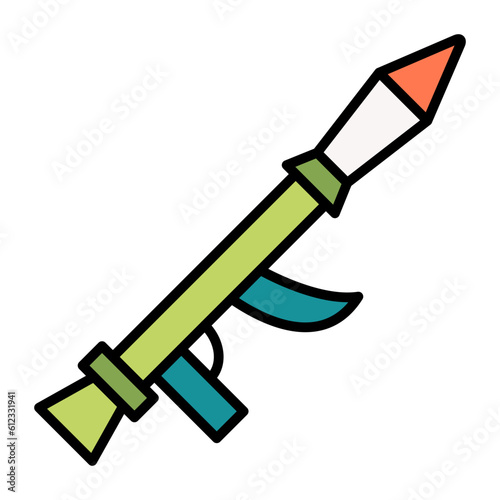 Bazooka Line Color Icon