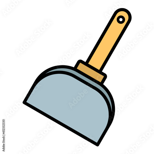 Dustpan Line Color Icon