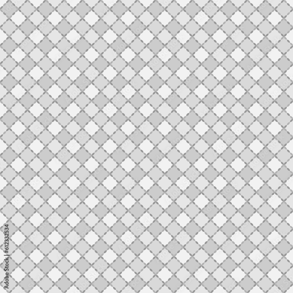 Seamless surface pattern design with mini grey quilts. Ethnic carpet background. Patchwork wallpaper. Quilted blanket motif. Digital paper with retro ornament for textile print, page fill. Vector art. Seamless surface pattern design with mini grey quilts. Ethnic carpet background. Patchwork wallpaper. Quilted blanket motif. Digital paper with retro ornament for textile print, page fill. Vector art.