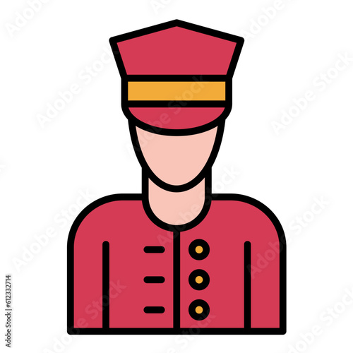 Doorman Line Color Icon