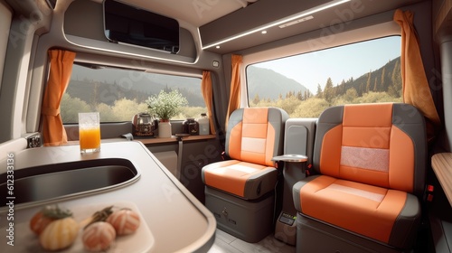 Modern Camper Van interior....