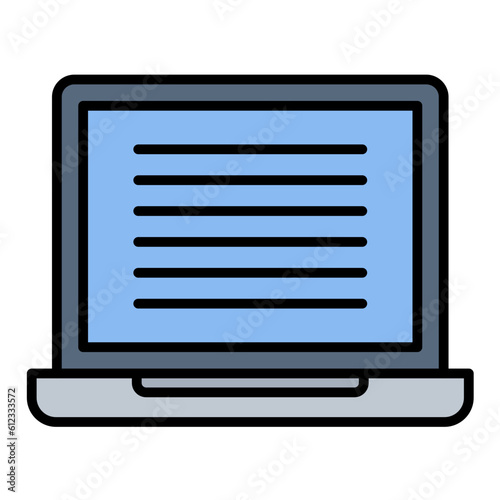 Laptop Line Color Icon