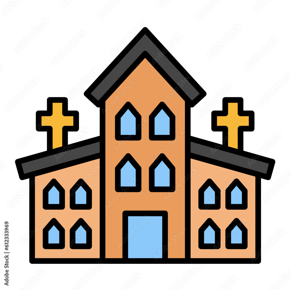 Chapel Line Color Icon Chapel Line Color Icon