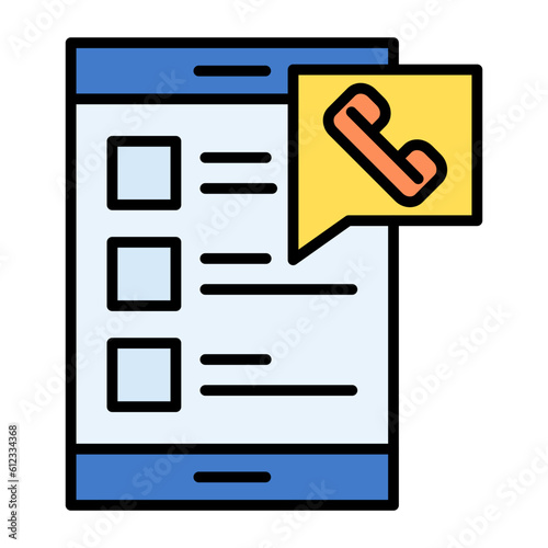 Contact Line Color Icon