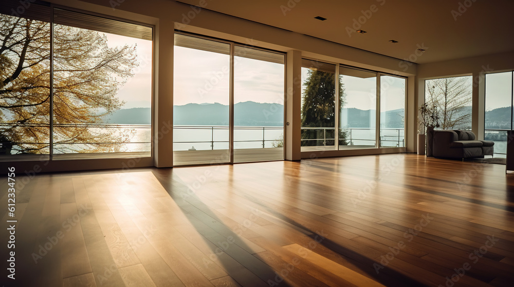 Modern house with nice wooden floors Modern house with nice wooden floors