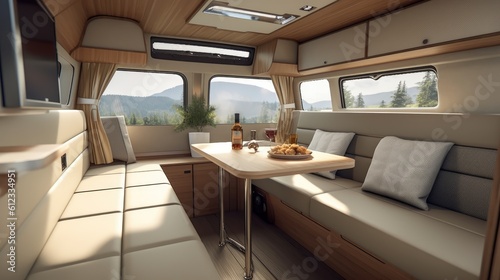 Modern Camper Van interior....