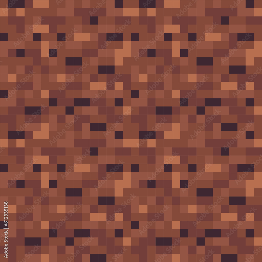 Glitch digital color pixel noise. Abstract seamless pattern texture pixel art background. Knitted design. Isolated vector 8-bit illustration.