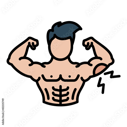 Pain Line Color Icon