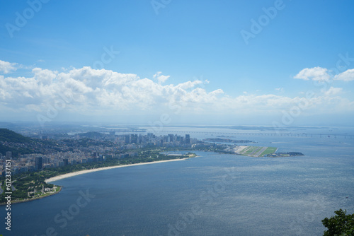landscape in Rio de Janeiro. photo during the day. aerial photography.