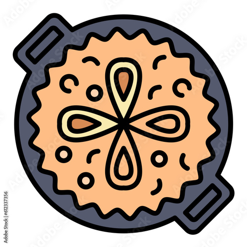 Paella Line Color Icon