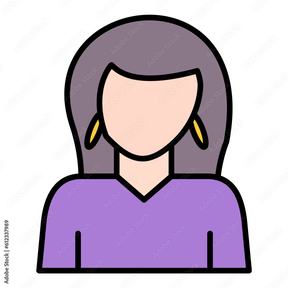 Actress Line Color Icon Actress Line Color Icon