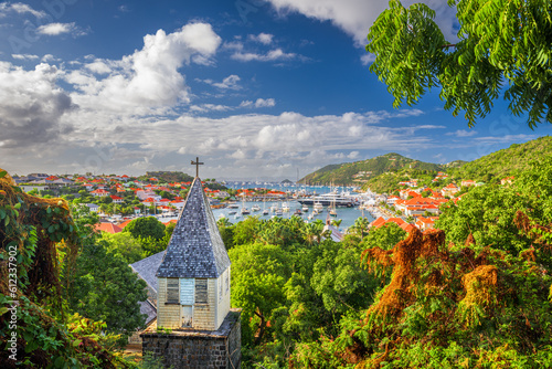 Gustavia, Saint Barthelemy Carribean view from behind the Anglican Church photo