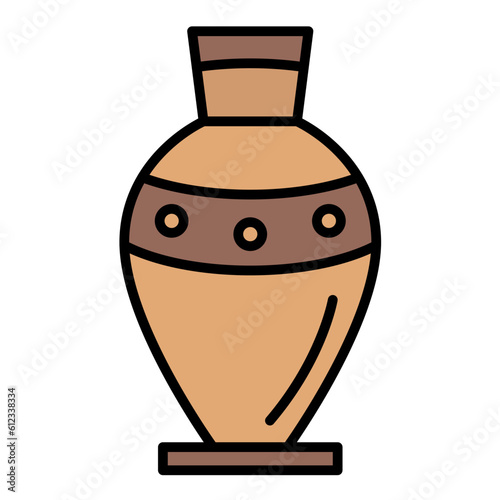 Amphora Line Color Icon