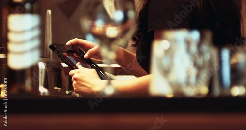 Cashier Register At A Pub