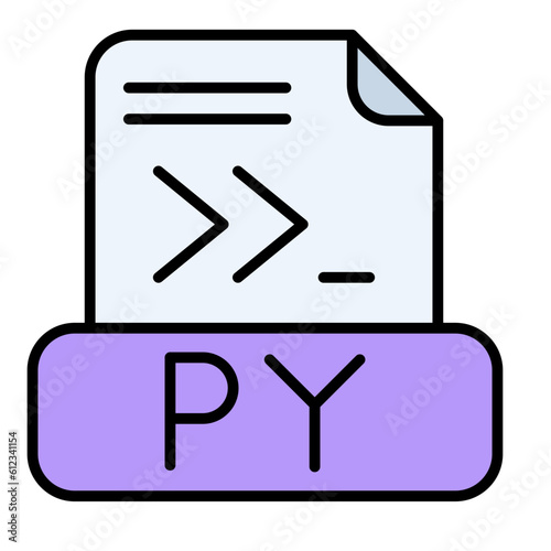 Python File Line Color Icon