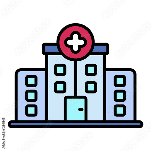 Clinic Line Color Icon