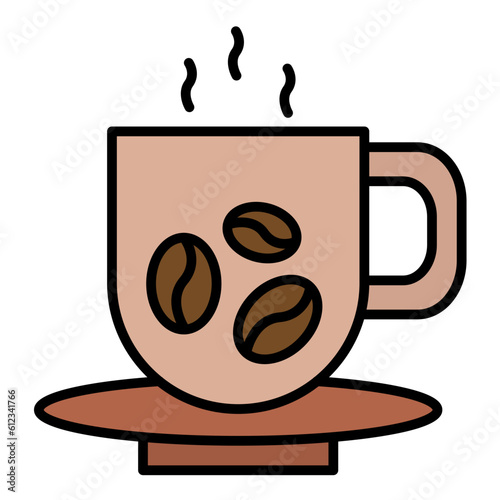 Coffee Mug Line Color Icon