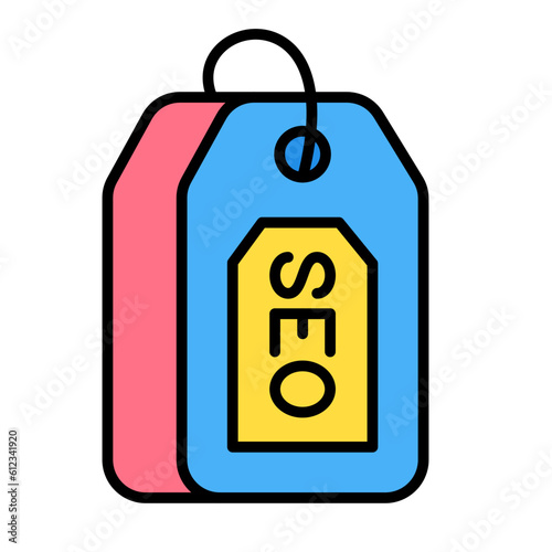 SEO Tag Line Color Icon