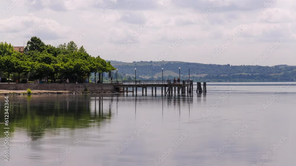 Clouds over Bracciano lake - View from Trevignano Romano Clouds over Bracciano lake - View from Trevignano Romano