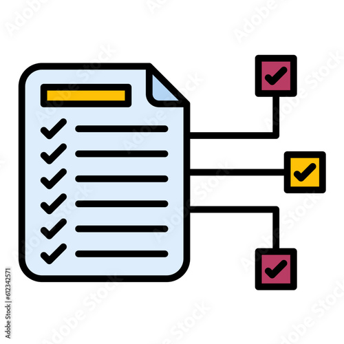 Scrum Tasks Line Color Icon