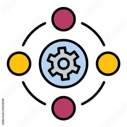 Project Requirements Line Color Icon