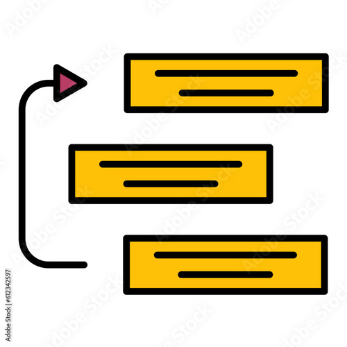 Backlog Line Color Icon