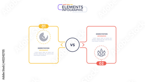 Thin Line Modern Infographic Template. Vector Illustration