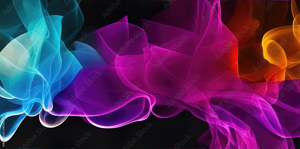 Fototapeta premium Abstract colorful wave background for design.