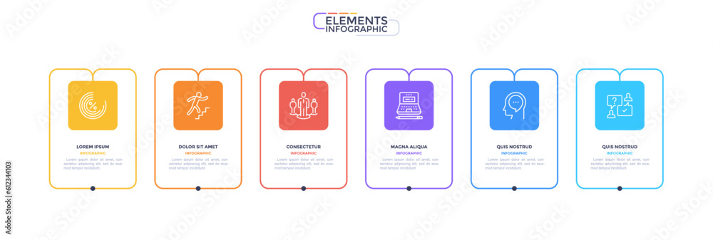 Thin Line Modern Infographic Template. Vector Illustration Thin Line Modern Infographic Template. Vector Illustration