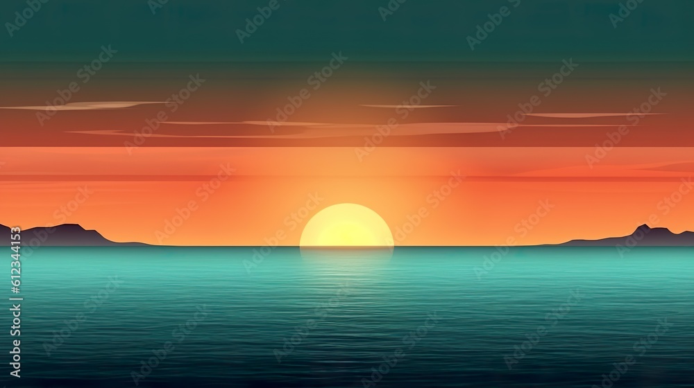 Sonnenuntergang Digitalart 
