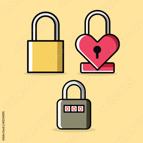Padlock illustration