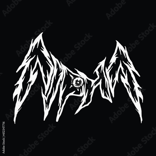 alpha letter custome with eye feather style