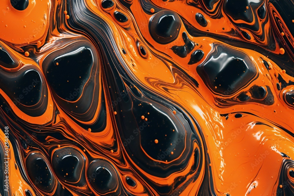 Hot liquid lava texture Generative AI