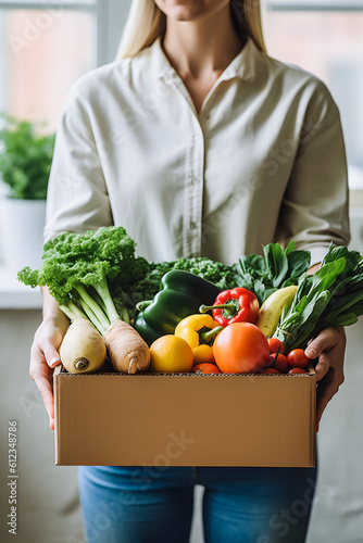 Fresh and Organic Vegetables Delivered to Your Doorstep: Woman's Exciting Delivery