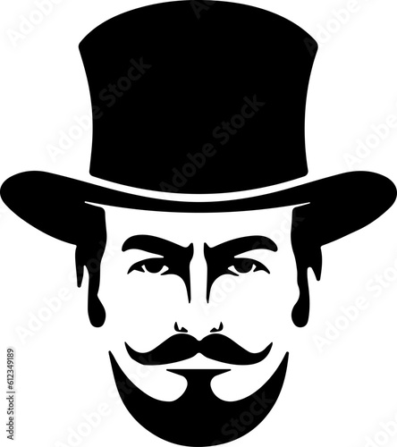 icon of the gentleman. Vector.