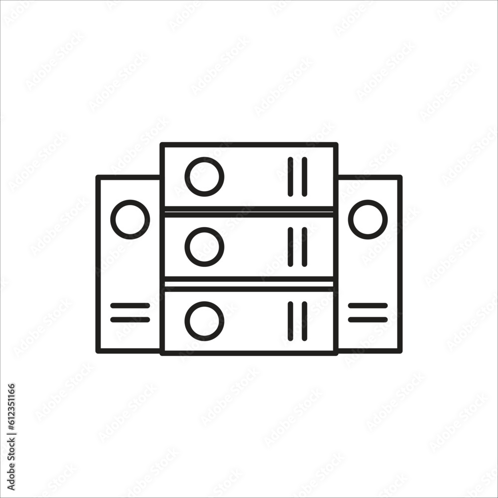 binder icon vector template logo