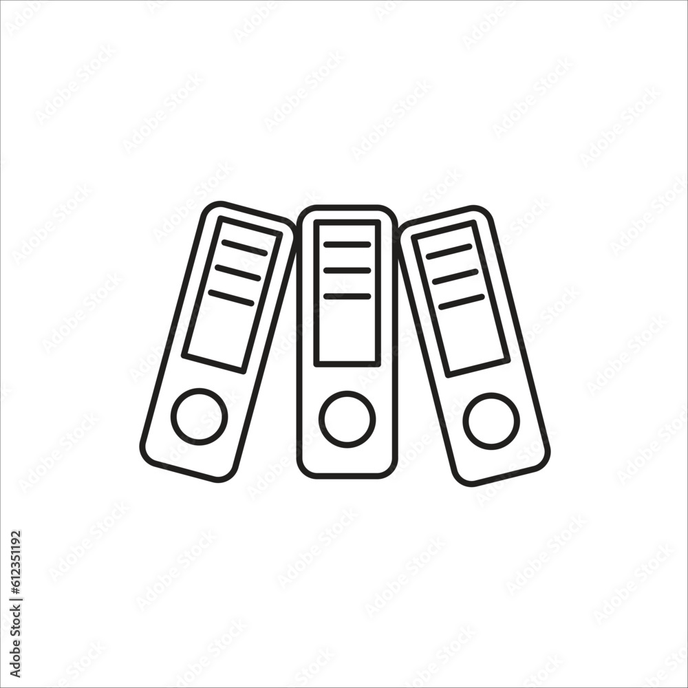 binder icon vector template logo