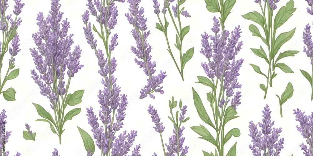 Sprigs of lavender on a white background. Sprigs of lavender on a white background.