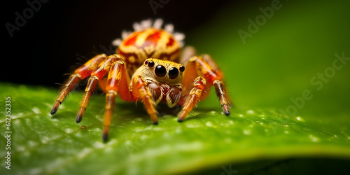 Mysterious Spider Resting on Leaf