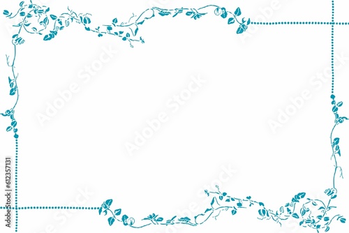 creative artistic borders with white background
