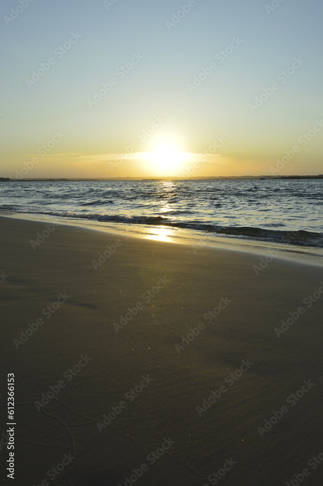 Pôr do sol na praia