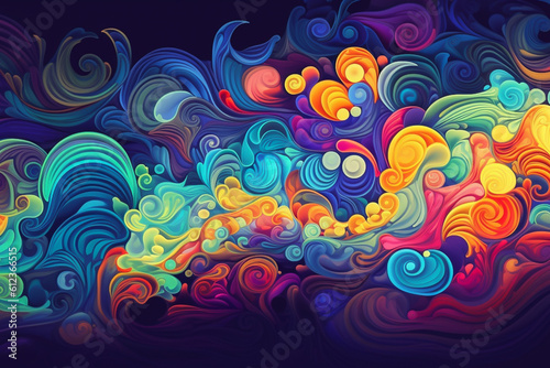 3D rendering abstract colorful pattern background banner or wallpaper, graphic element 