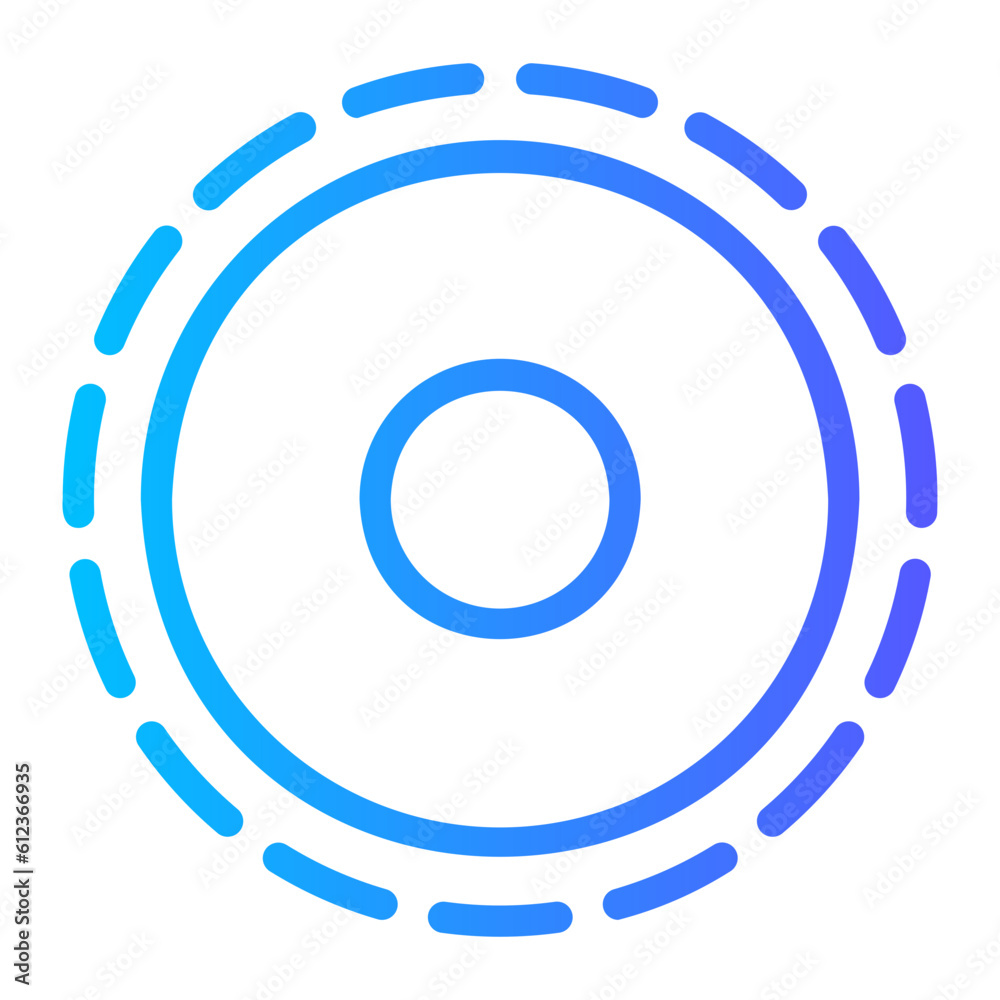 circumference gradient icon circumference gradient icon